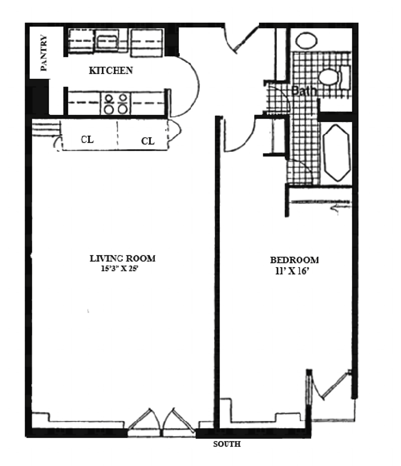 Floorplan for 135 West 70th Street, 5B