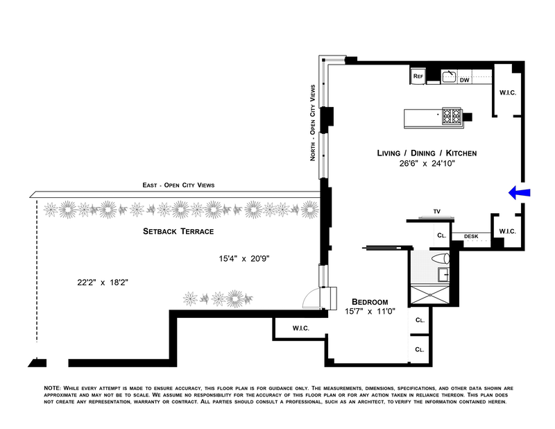 Floorplan for 11 Riverside Drive, 12UW