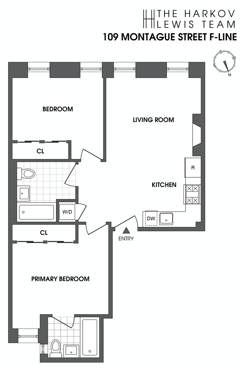 Floorplan for 109 Montague St, 4F