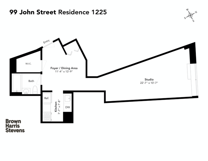 Floorplan for 99 John Street, 1225