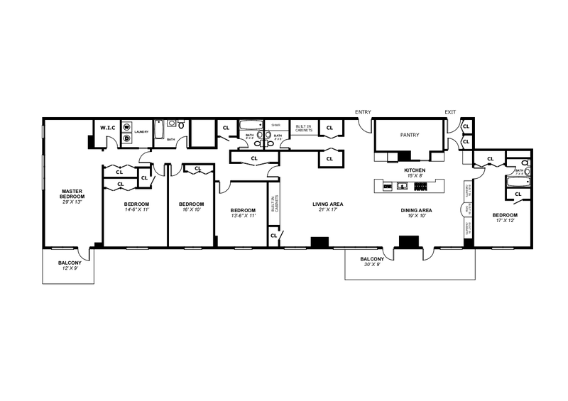 Floorplan for 3671 Hudson Manor Terrace, 11ABC