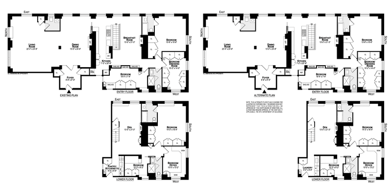 Floorplan for 242 East 19th Street, 13A/14AB