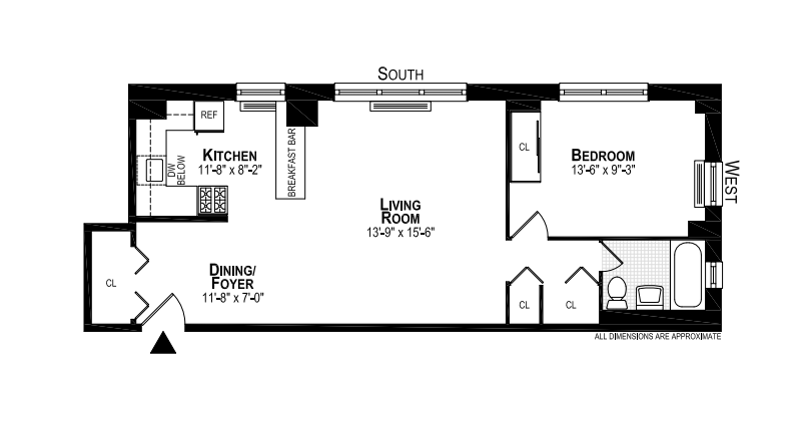 Floorplan for 245 East 25th Street, 6G