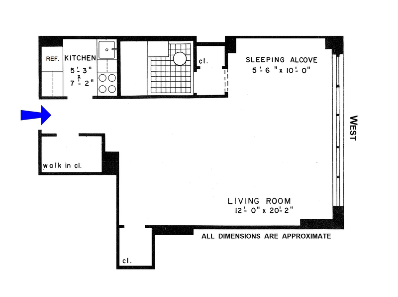 Floorplan for 200 East 15th Street, 11F