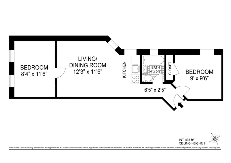 Floorplan for 229 Sullivan Street, 4D