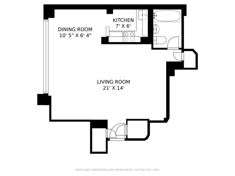 Floorplan for 249 East 48th Street, 4H