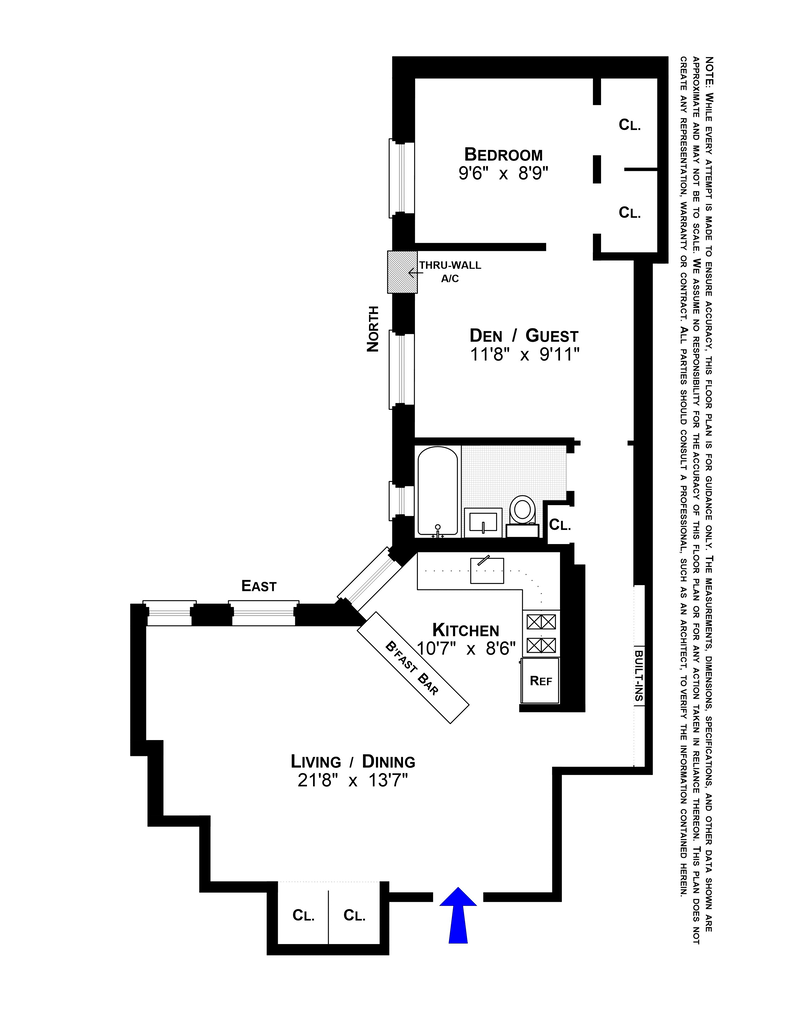 Floorplan for 15 East 10th Street, 5D