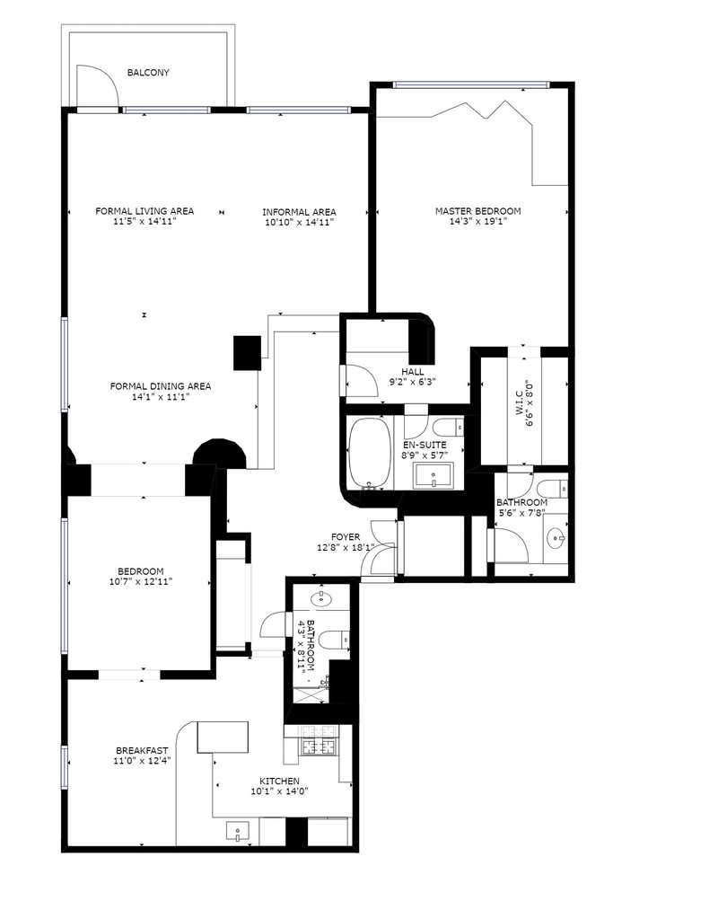 Floorplan for 303 East 57th Street, 45A