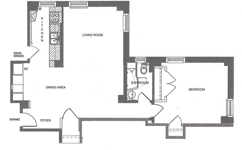 Floorplan for 320 Riverside Drive, 15H