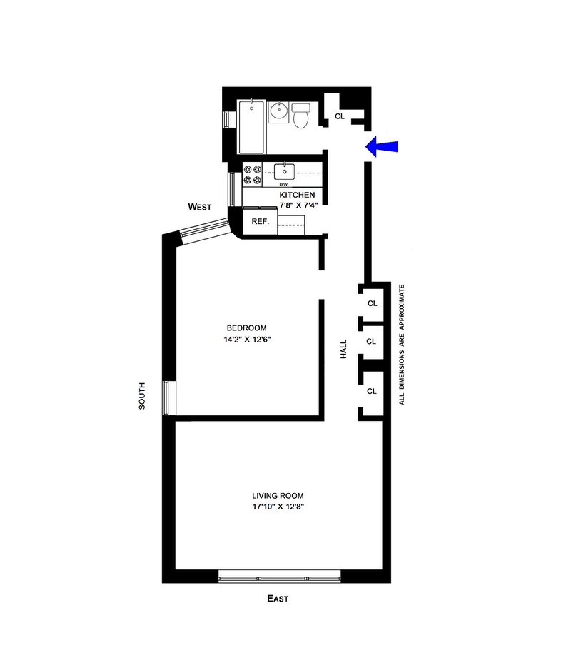 Floorplan for 70 Irving Place, 6E