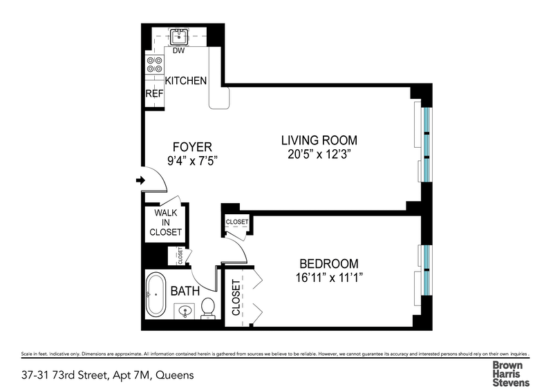 Floorplan for 37 -31 73rd Street
