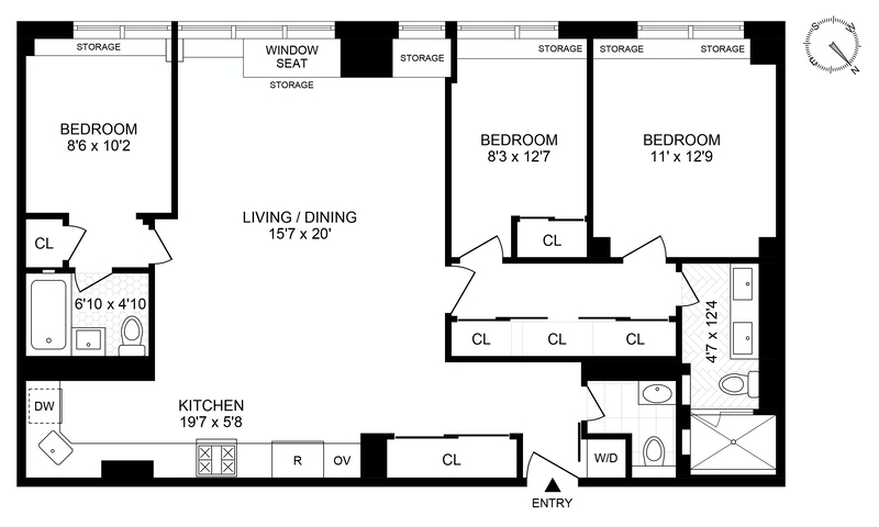 Floorplan for 55 East 9th Street