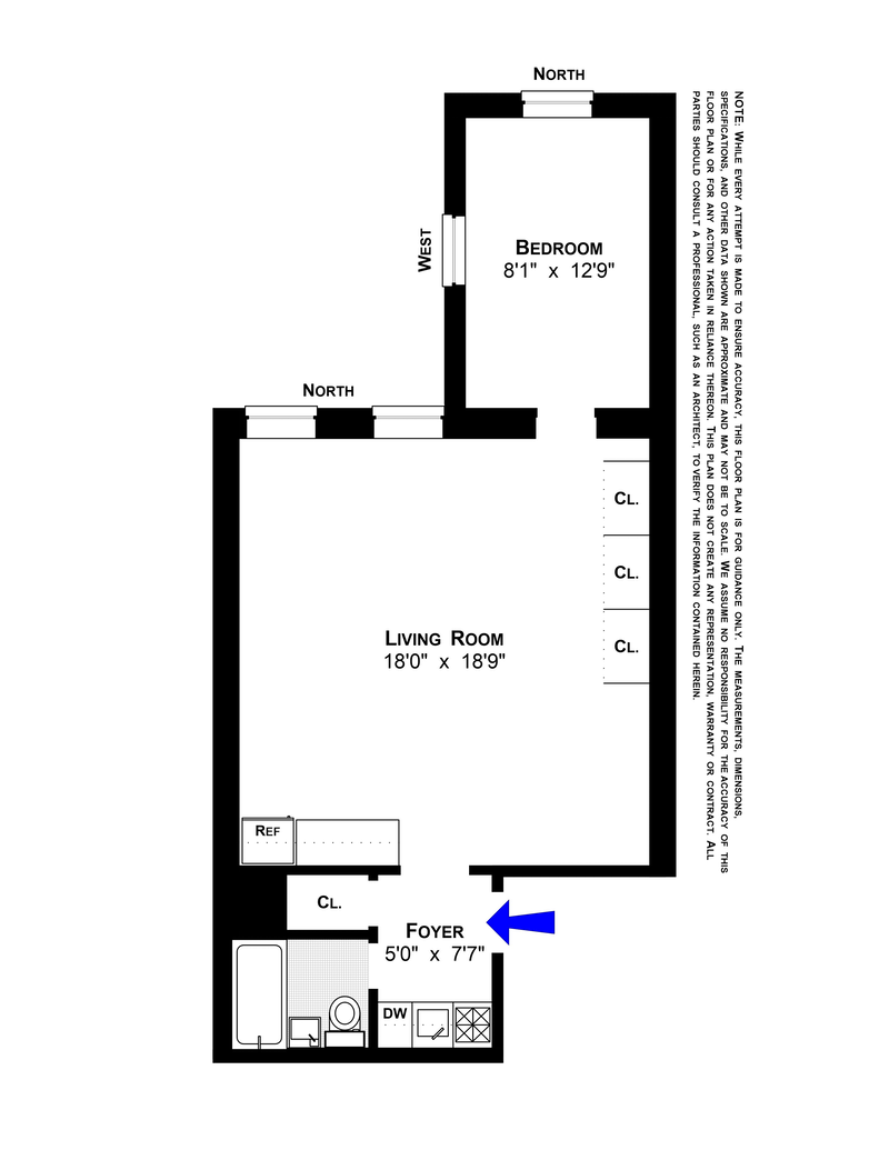 Floorplan for 39 West 84th Street, 2B