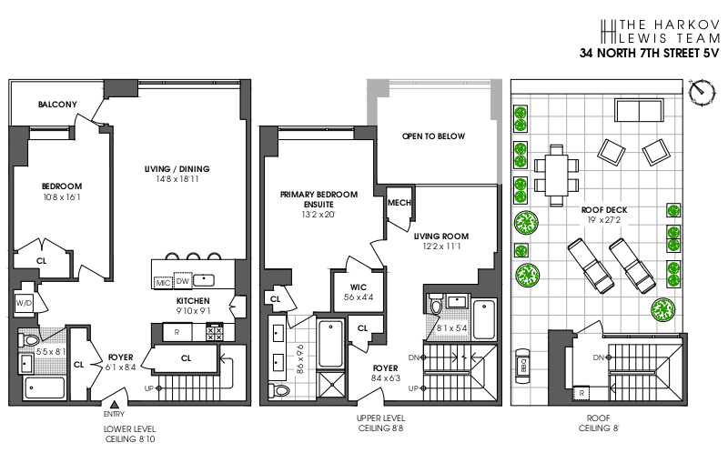 Floorplan for 34 North 7th St, 5V