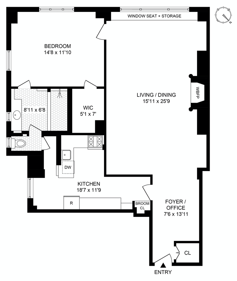 Floorplan for 40 -50 East 10th Street, 9L