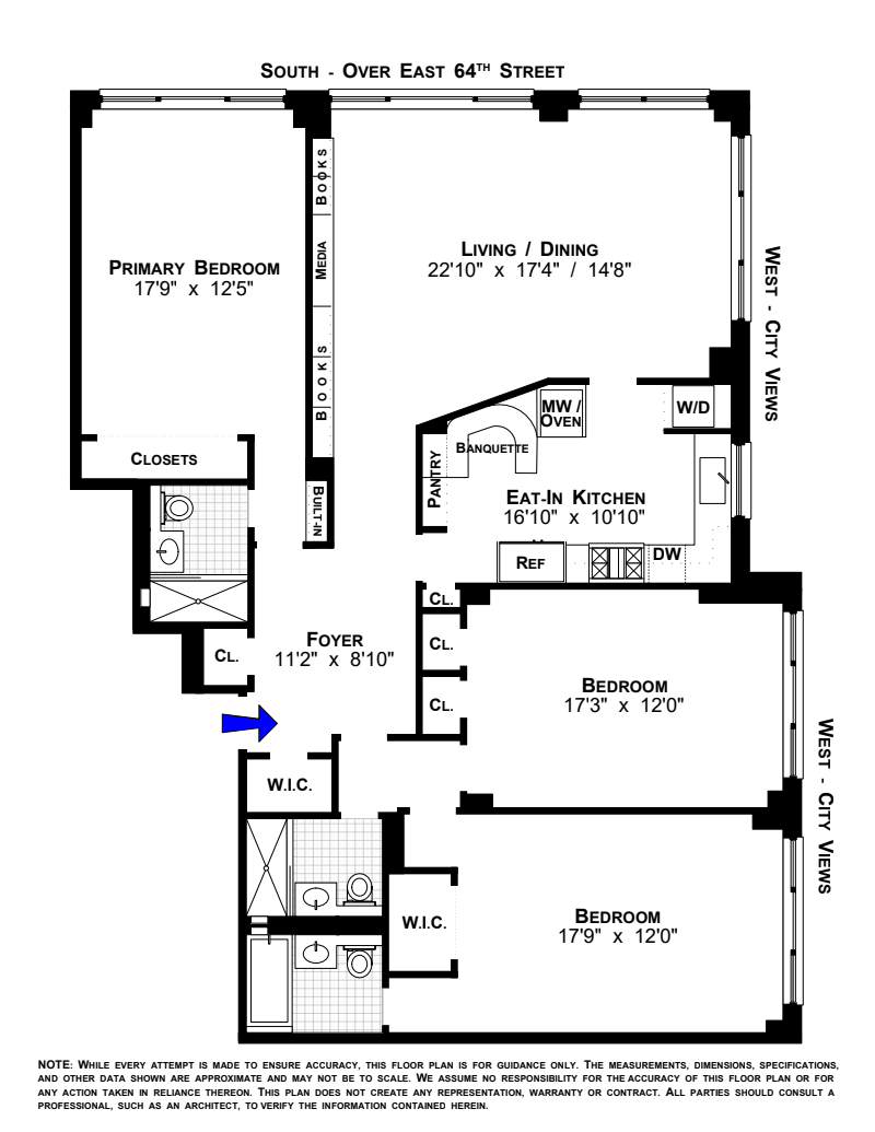 Floorplan for 250 East 65th Street, 9E