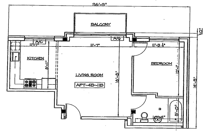 Floorplan for 378 Baltic Street, 6B