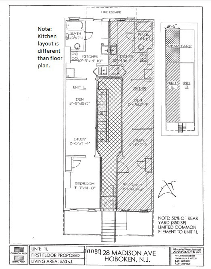 Floorplan for 128 Madison Street, 1L