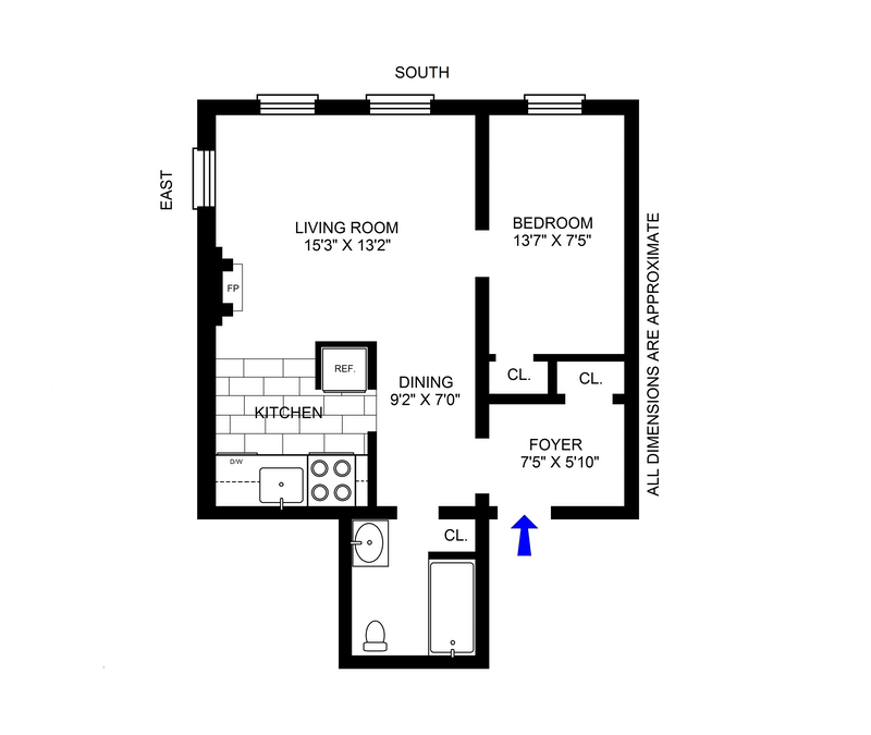 Floorplan for 77 Irving Place, 5A