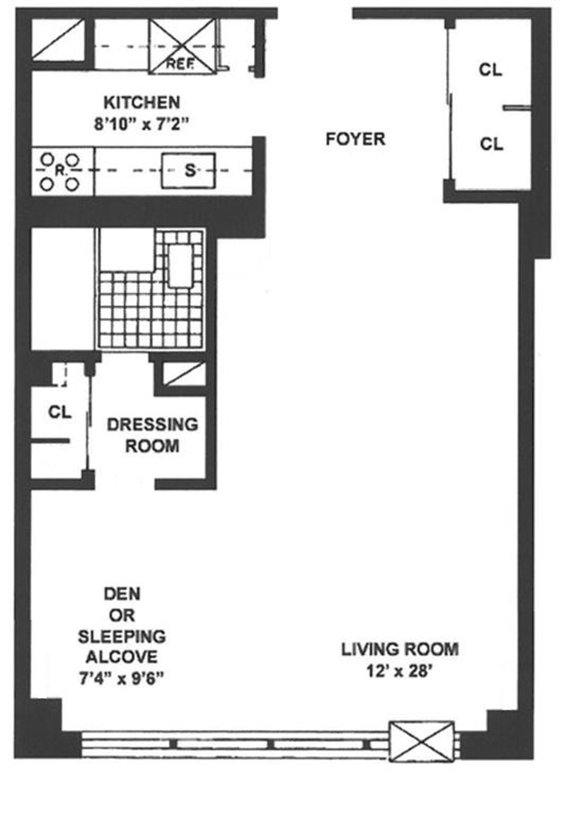 Floorplan for 205 West End Avenue, 5S