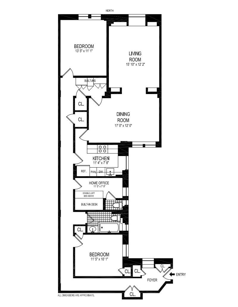 Floorplan for 532 West 111th Street, 6