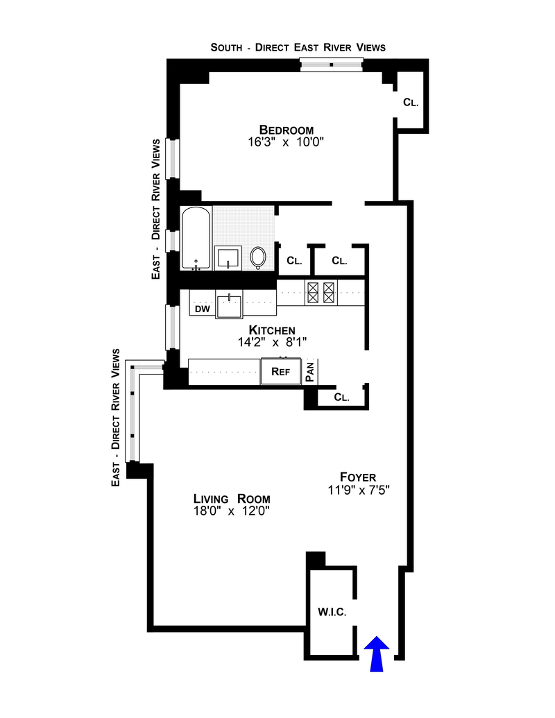 Floorplan for 577 Grand Street