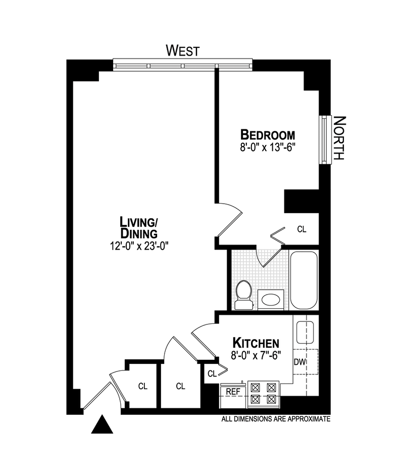 Floorplan for 245 East 25th Street, 12H