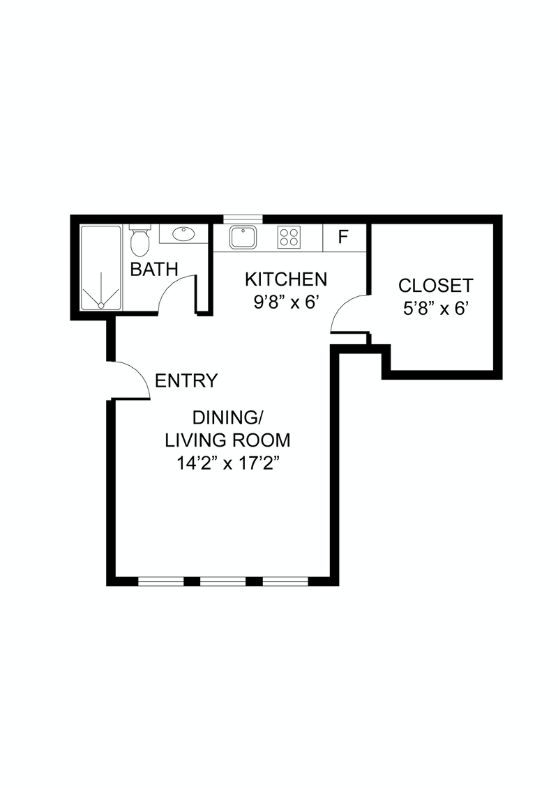 Floorplan for 157 7th St, 1