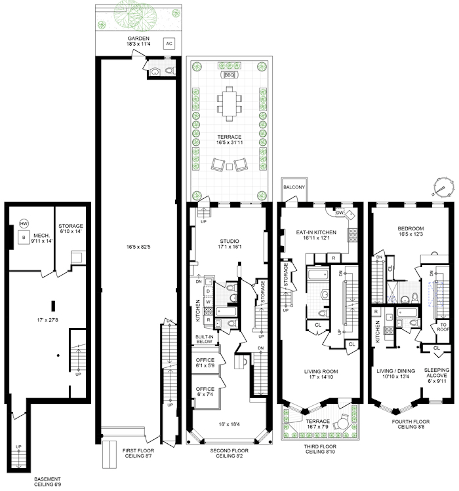 Floorplan for 139 Seventh Avenue