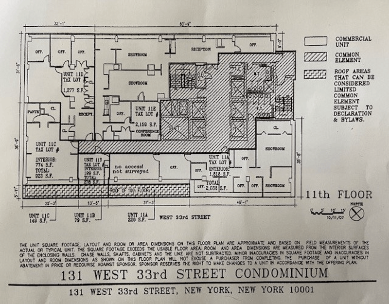 Floorplan for 131 West 33rd Street, 11B