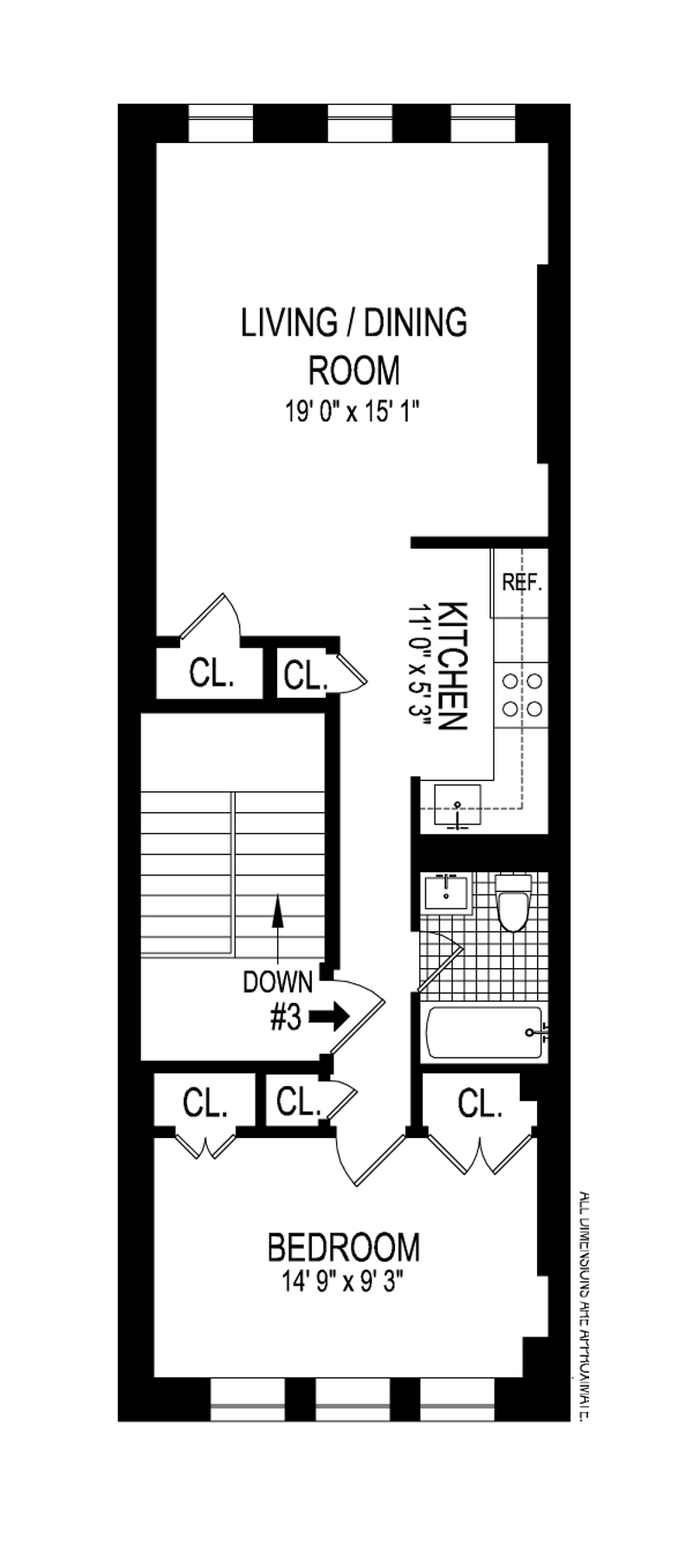 Floorplan for 317 West 112th Street