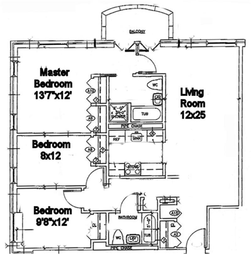 Floorplan for 3816 Waldo Avenue, 6A