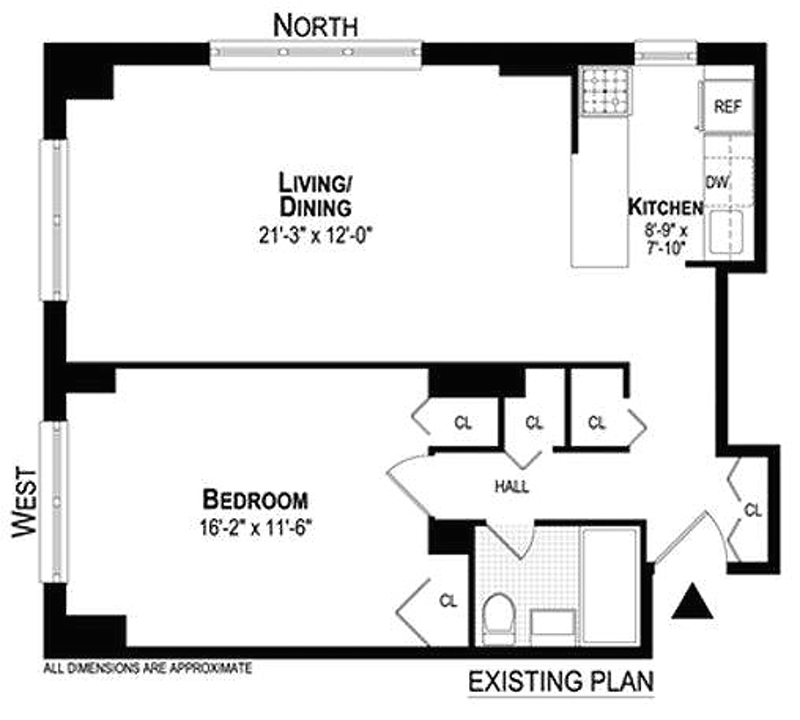 Floorplan for 330 Third Avenue, 9B