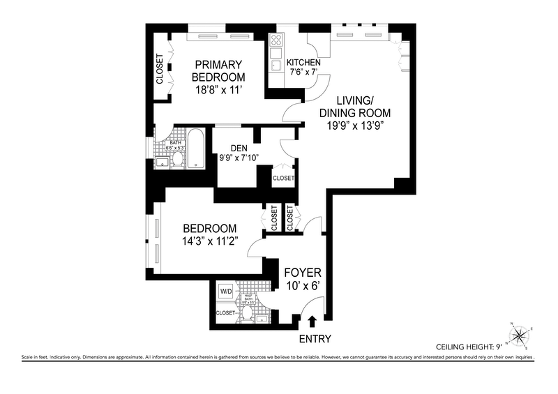 Floorplan for 225 Central Park West, 918