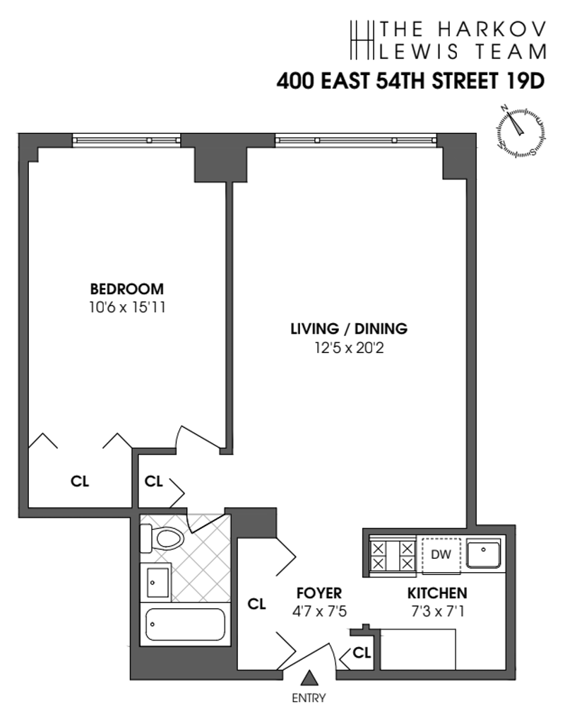 Floorplan for 400 East 54th Street