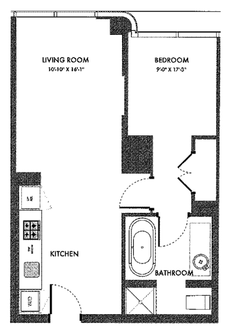 Floorplan for 340 East 23rd Street, 9F