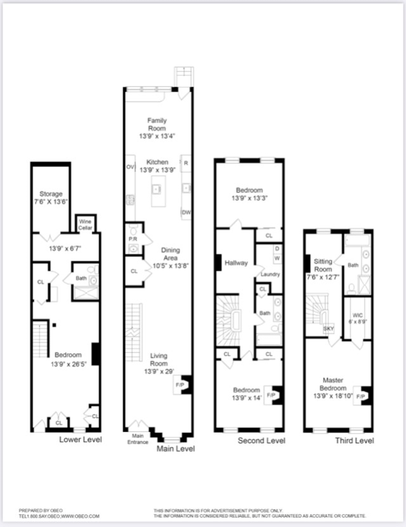 Floorplan for 1213 Garden Street