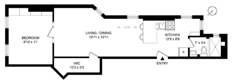 Floorplan for 632 East 14th Street, 16