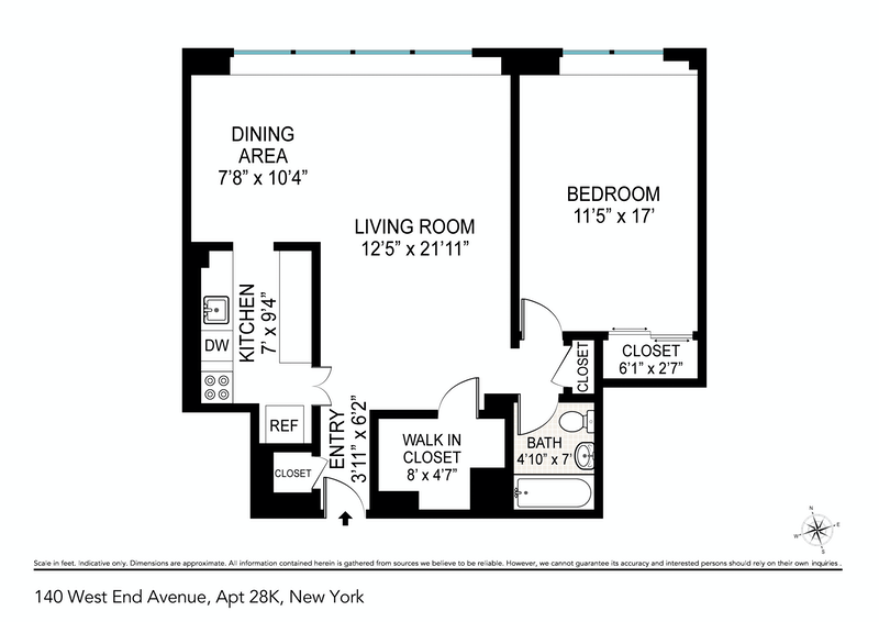 Floorplan for 140 West End Avenue, 28K