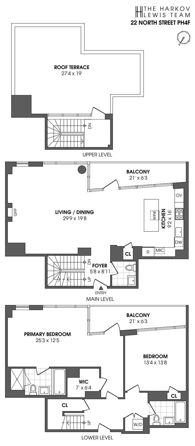 Floorplan for 22 North 6th Street, PH4F