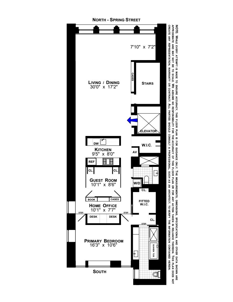 Floorplan for 114 Spring Street, 5