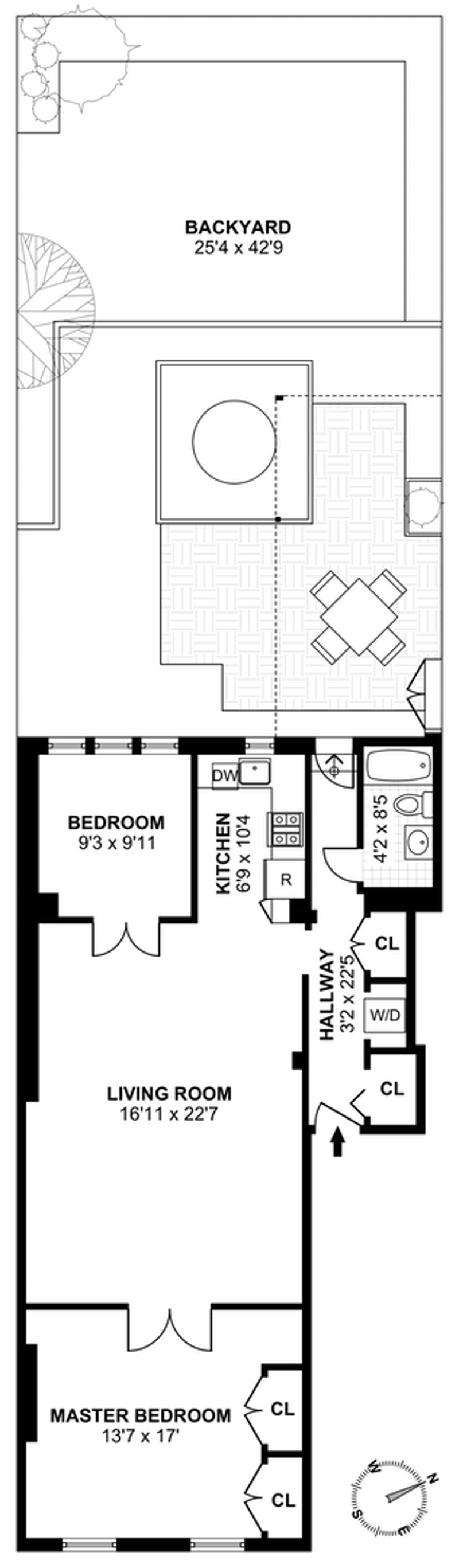 Floorplan for 292 Clinton Street, 1