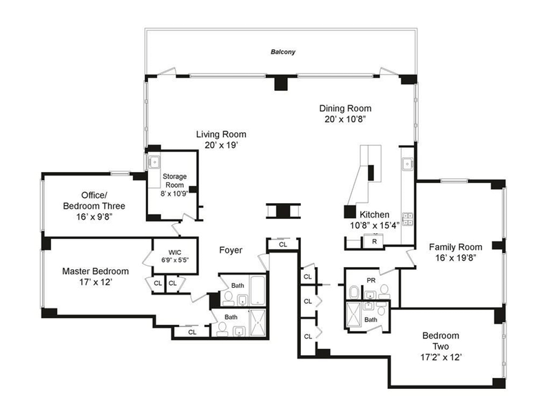 Floorplan for 2727 Palisade Avenue, 9CD