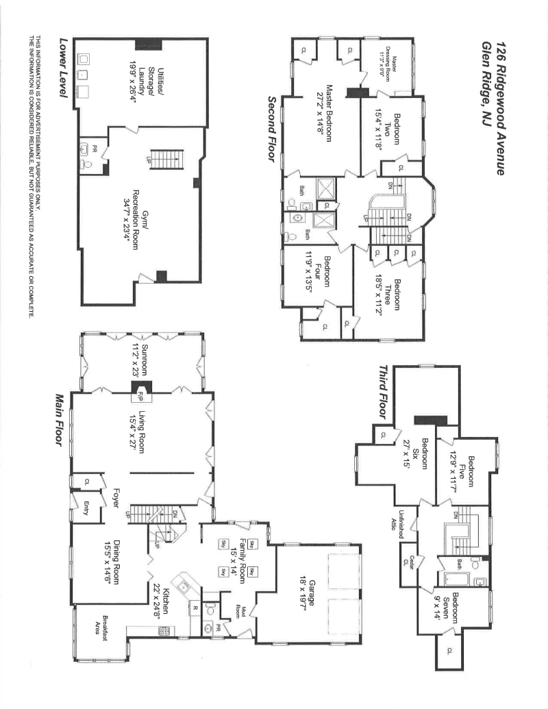 Floorplan for 126 Ridgewood Avenue