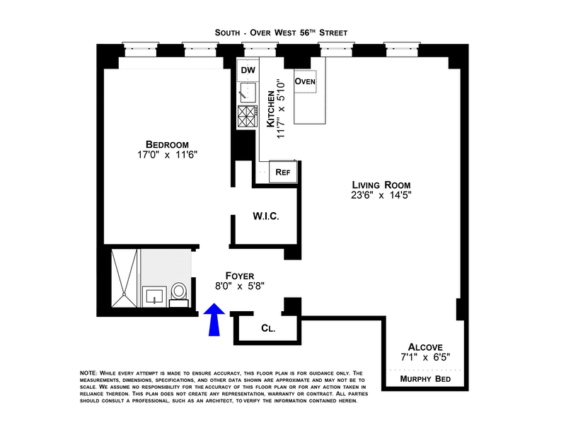 Floorplan for 333 West 56th Street