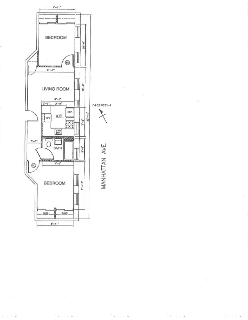 Floorplan for 421 Manhattan Avenue