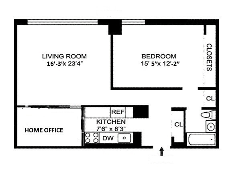 Floorplan for 1619 Third Avenue, 6J