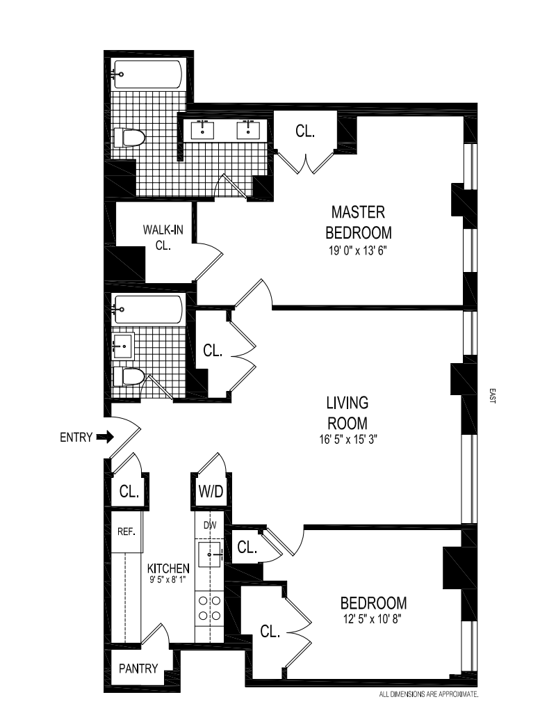 Floorplan for 56 Seventh Avenue, 5LK