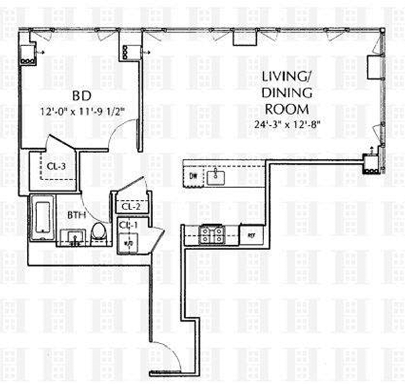 Floorplan for 110 Third Avenue