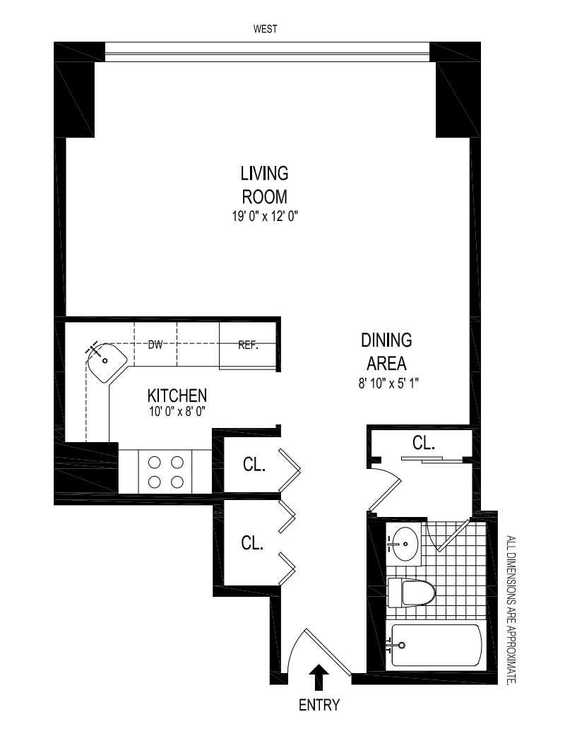Floorplan for 251 East 32nd Street, 1A